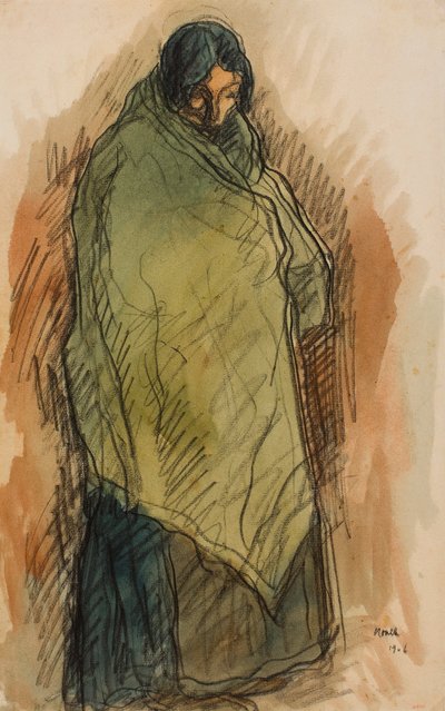Gitana de pie de Isidre Nonell